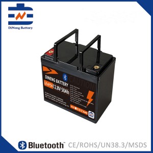 Dineng Battery 12V50Ah LiFePO4 Bluetooth Battery