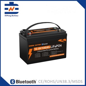 Dineng battery-12.8V100Ah-LiFePO4 battery Bluetooth battery