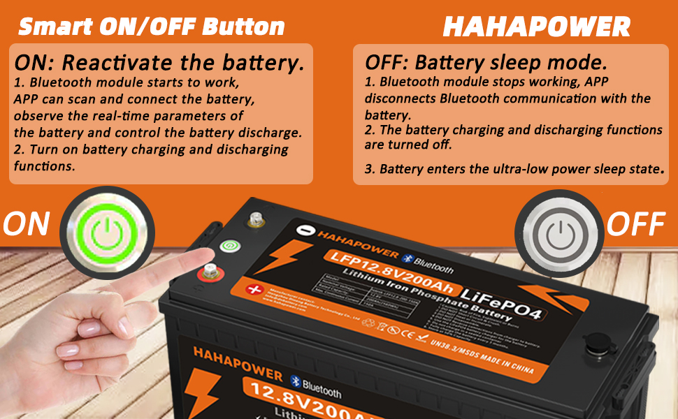 HAHAPOWER 12V 200AH LIFEPO4 BATTERY--05